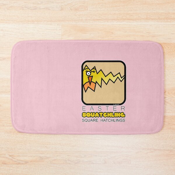 Item preview, Easter Hatchling Retro Square Squatchling Powder Pink designed and sold by Quooki.