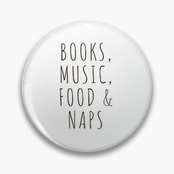 Item preview, BOOKS MUSIC FOOD NAPS designed and sold by Happy  Soul Store.