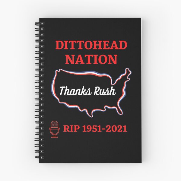 Item preview, RIP Rush Limbaugh Dittohead Nation designed and sold by WoodburyLake.