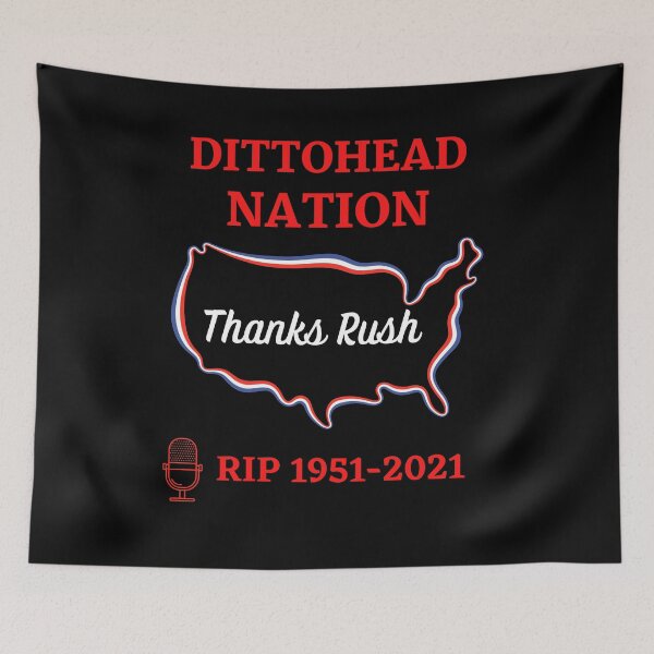 Item preview, RIP Rush Limbaugh Dittohead Nation designed and sold by WoodburyLake.
