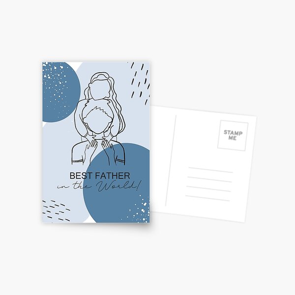 Best Father Postkarte
