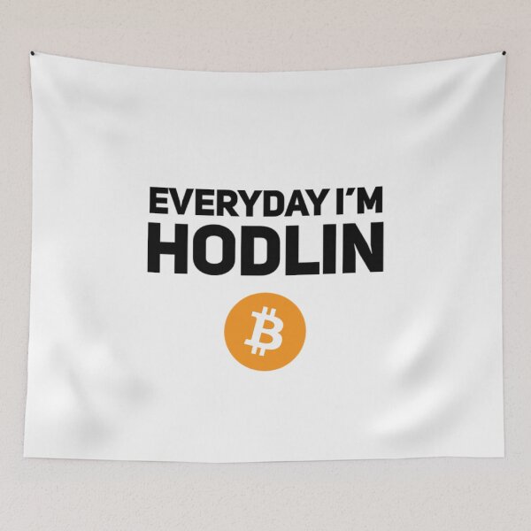 Item preview, Everyday I'm HODLin (Bitcoin) designed and sold by Bouzdesigns.
