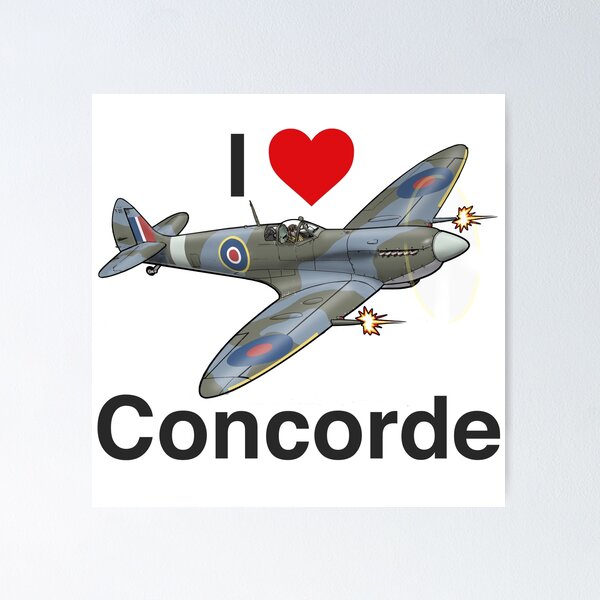 Item preview, I love Concorde  designed and sold by HushKit.