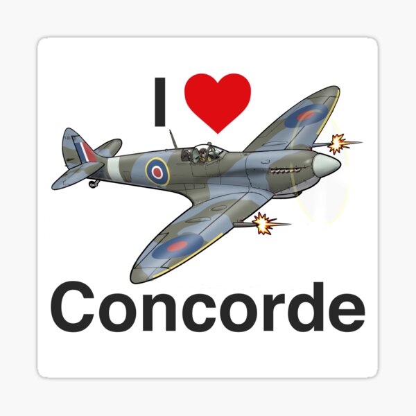I love Concorde  Sticker