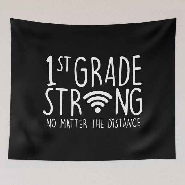 Item preview, 1st Grade Teacher Strong No Matter the Distance Virtual Learning Online Class 2020 Funny School designed and sold by joykart.