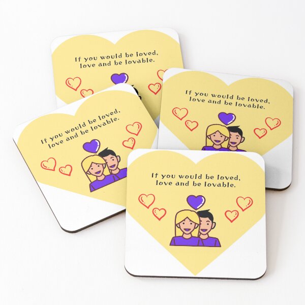Item preview, If you would be loved, love and be lovable. designed and sold by JUNLOVE.