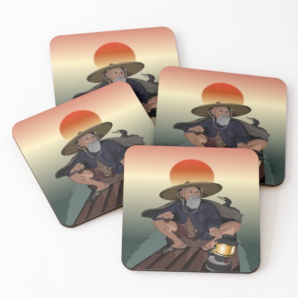 Item preview, Fisherman with cormorant designed and sold by illustrationx.