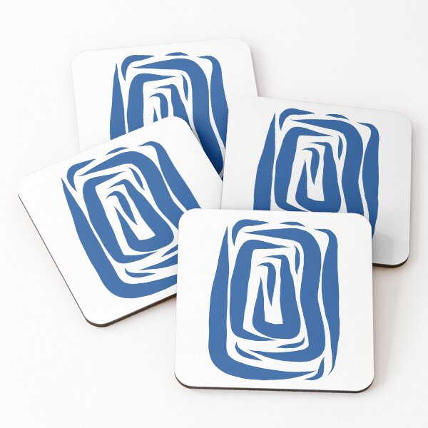 Item preview, Matisse-Inspired Blue Cutout Maze designed and sold by danjonesmusic.