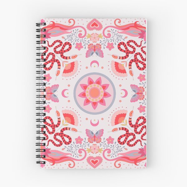 Item preview, floral pattern with snakes and butterflies designed and sold by InshynaArt.