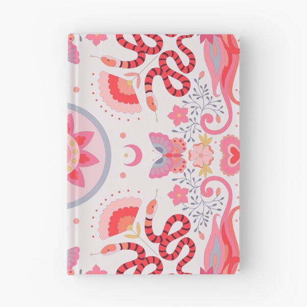 Item preview, floral pattern with snakes and butterflies designed and sold by InshynaArt.