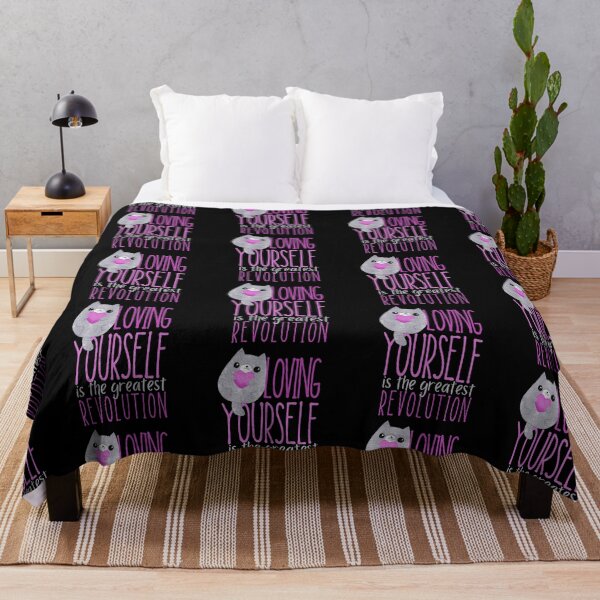 Item preview, Loving Yourself Is The Greatest Revolution Cat Design designed and sold by SweetAndSpice.