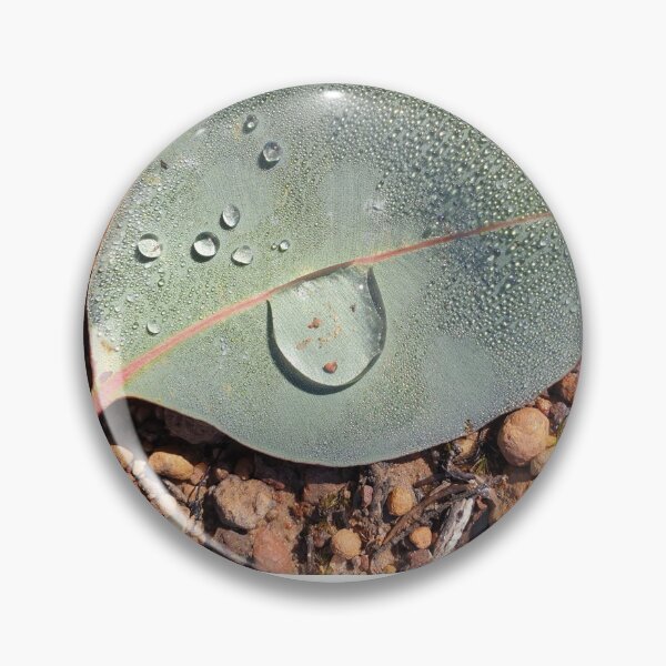 Item preview, Gum leaf holding a raindrop  designed and sold by FunkyTowns.