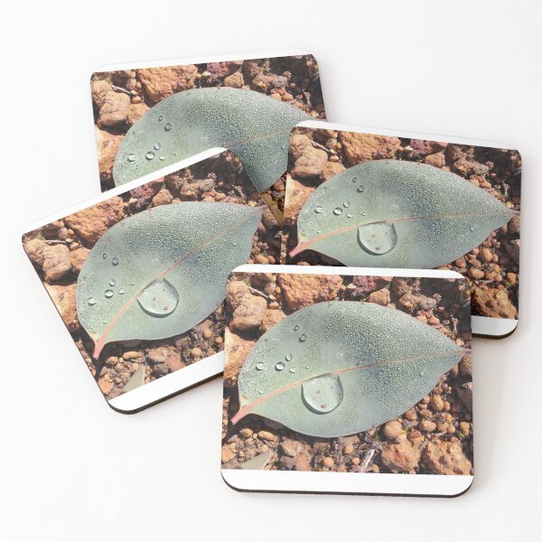 Item preview, Gum leaf holding a raindrop  designed and sold by FunkyTowns.