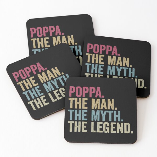 Item preview, Poppa. The Man. The Myth. The Legend Grandpa Funny Grandad Gift designed and sold by joykart.