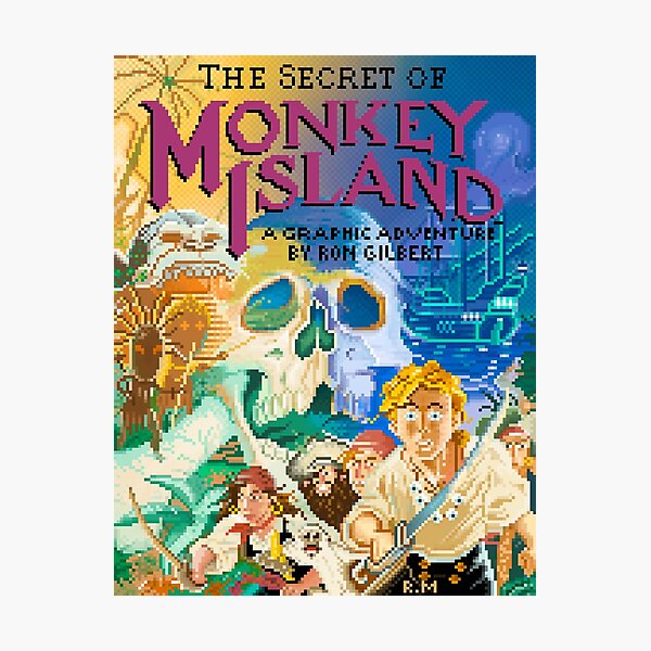 THE SECRET OF THE PIXELED MONKEY ISLAND Lámina fotográfica
