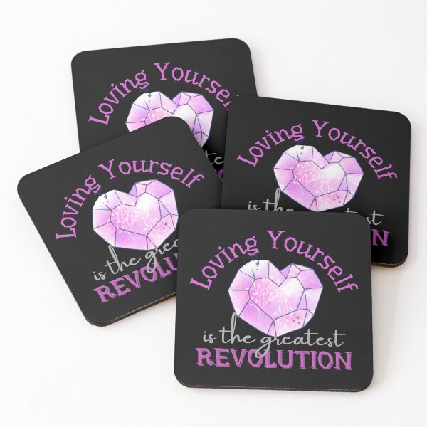 Item preview, Loving Yourself Is The Greatest Revolution Diamond Heart Design designed and sold by SweetAndSpice.