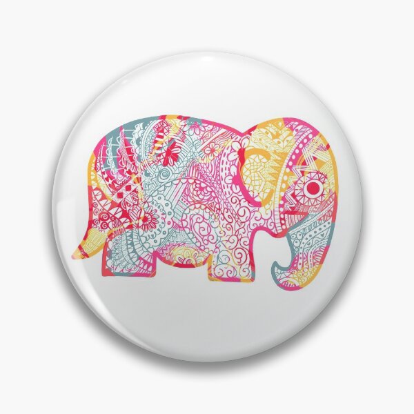 Item preview, Patterned Elephant  designed and sold by JessCarrsArt.