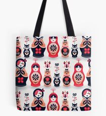 Russian Nesting Dolls – Hot Pink Tote Bag