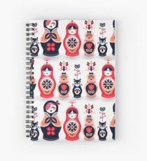 Russian Nesting Dolls – Hot Pink Spiral Notebook