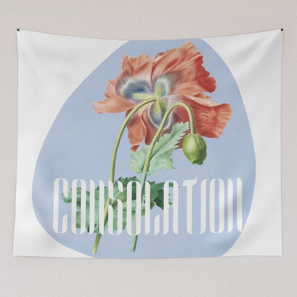 Item preview, Vintage Red Poppy, White Consolation, Symbolic Flower designed and sold by JoyforU.