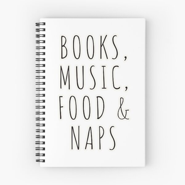 Item preview, BOOKS MUSIC FOOD NAPS designed and sold by Happy  Soul Store.