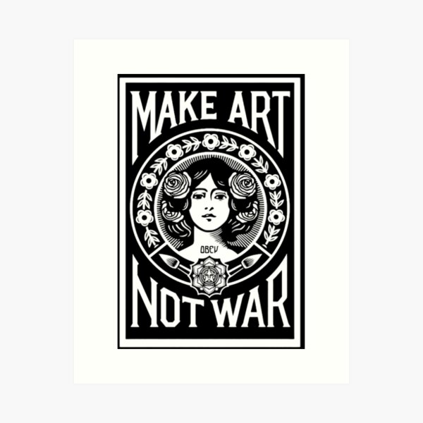 Item preview, Make Art Not War designed and sold by vincentaras.