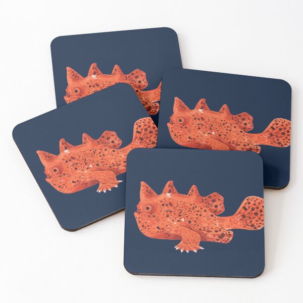 Item preview, FROGFISH-orange designed and sold by BEATRIZ ABAITUA.