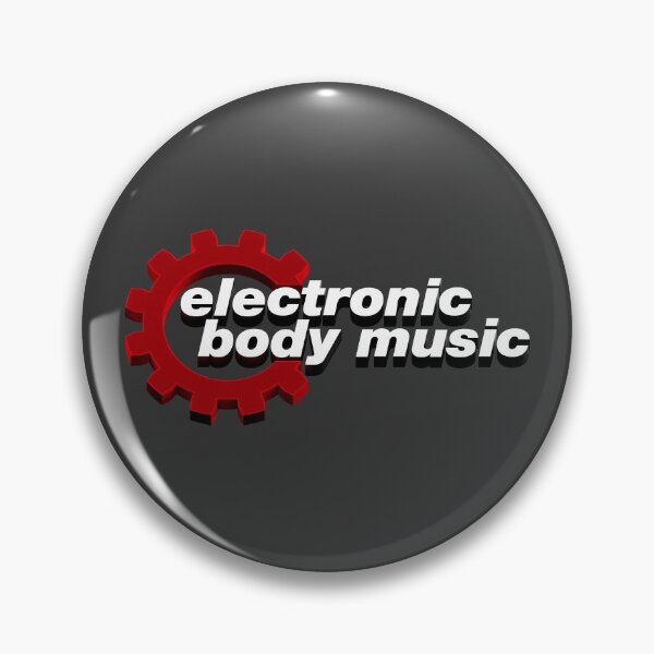 Item preview, Electronic Body Music EBM text with gear on the left designed and sold by lathspell.