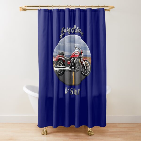 Yamaha V Star Easy Rider Shower Curtain