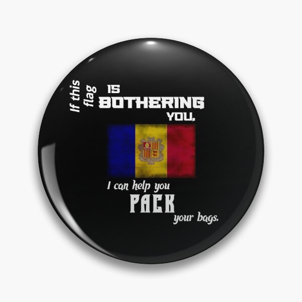 Item preview, Andorran flag - pack your bags designed and sold by 2Girls1Shirt.