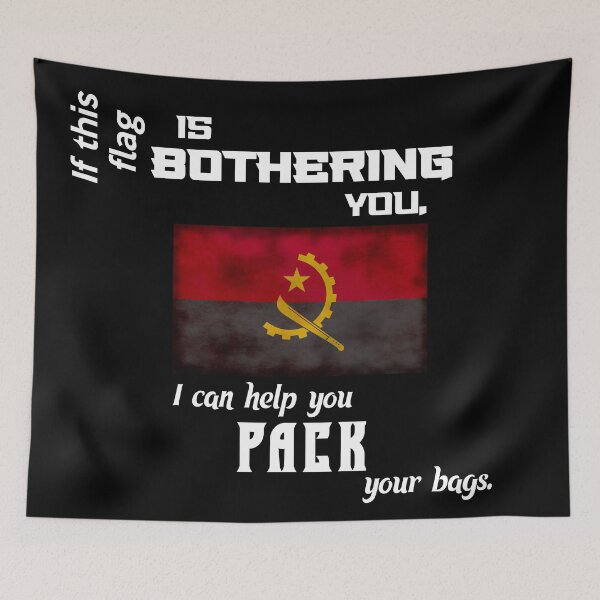 Item preview, Angola flag - pack your bags designed and sold by 2Girls1Shirt.