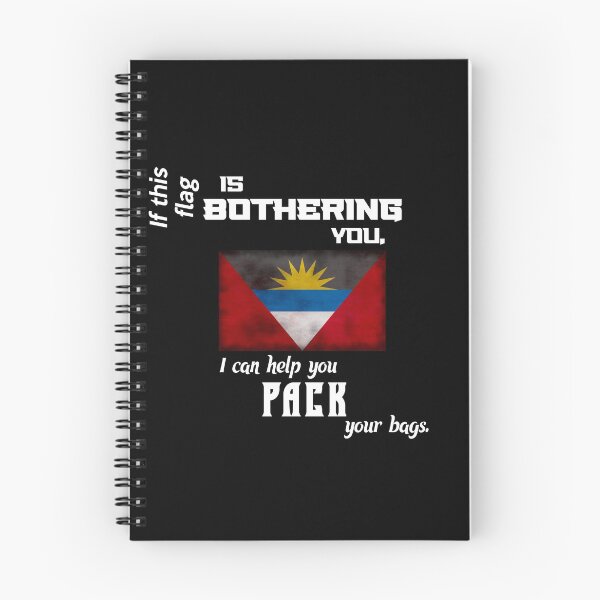Item preview, Antigua and Barbuda flag - pack your bags designed and sold by 2Girls1Shirt.