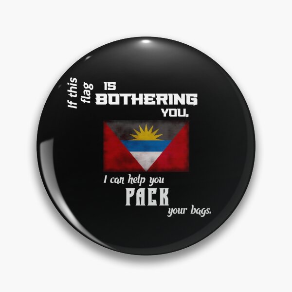 Item preview, Antigua and Barbuda flag - pack your bags designed and sold by 2Girls1Shirt.