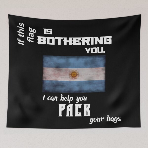 Item preview, Argentinian flag - pack your bags designed and sold by 2Girls1Shirt.
