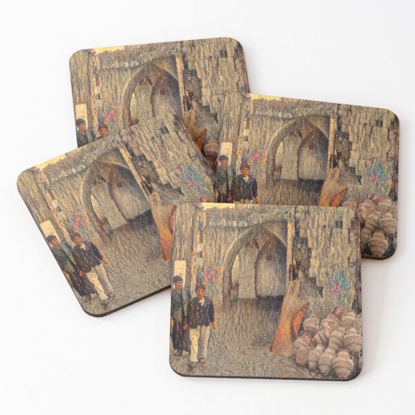 Item preview, Jars and People in Homs Souq - Cortes designed and sold by Homsalgia.