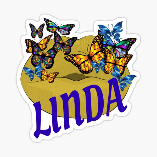 linda-name-stickers-redbubble