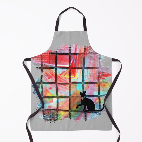 Item preview, [VinBasis] Red and black plaid pattern with black cat designed and sold by VinBasis.