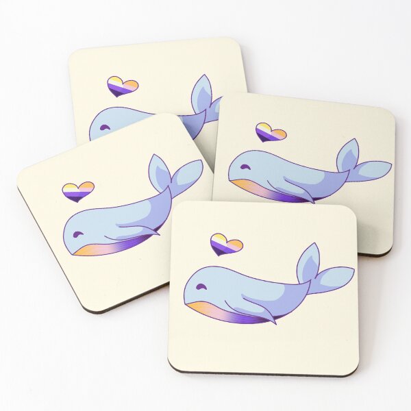 Item preview, Nonbinary Pride Space Whale  designed and sold by ForTheFrogWar.