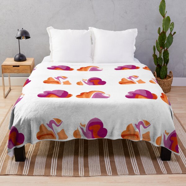 Item preview, Cute Clouds - Lesbian Pride Flag designed and sold by GhostLonging.