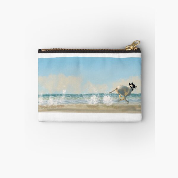 Aperçu de l'œuvre CHIEN COURANT SUR LA PLAGE créée et vendue par MkeyDesigns.