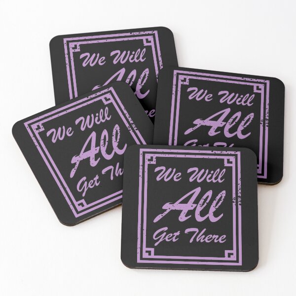 Item preview, We Will All Get There Faded Purple textured text designed and sold by Qestro.