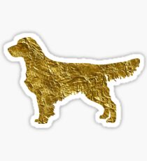 Golden retriever Gold Silhouette | Dogs Sticker