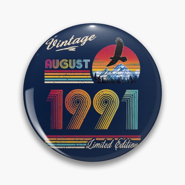 Item preview, August 1991 Birthday designed and sold by GreenSplash.