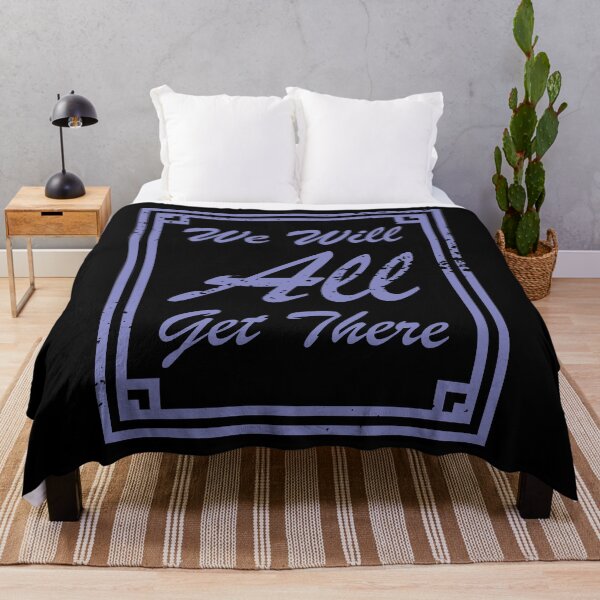 Item preview, We Will All Get There Faded Indigo textured text designed and sold by Qestro.