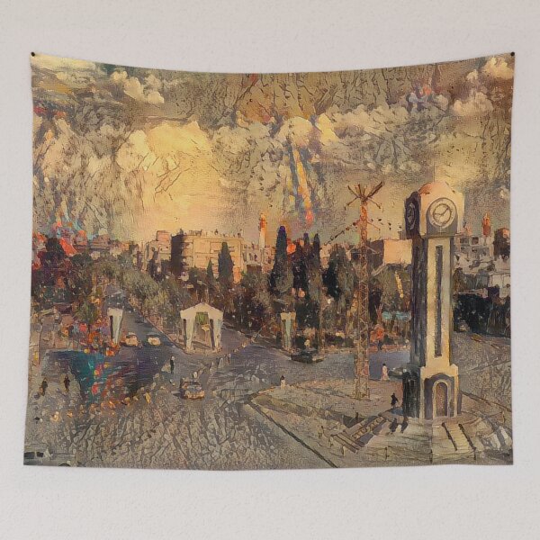 Item preview, New Clock Square - Cortes designed and sold by Homsalgia.