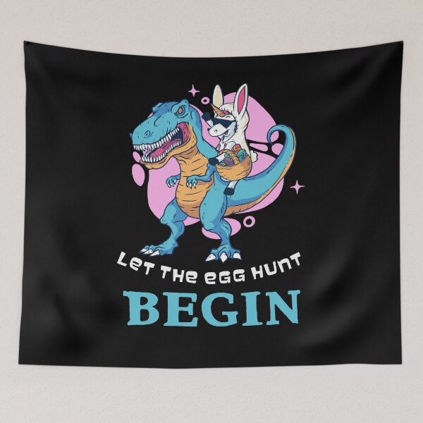 Item preview, Easter T Rex Let the Egg Hunt Begin designed and sold by Frosty1489.