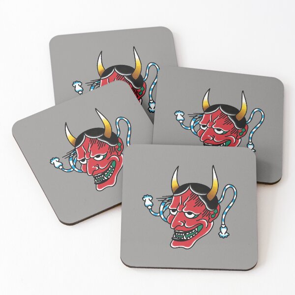 Item preview, hannya tattoo red designed and sold by ronggolaweshop.