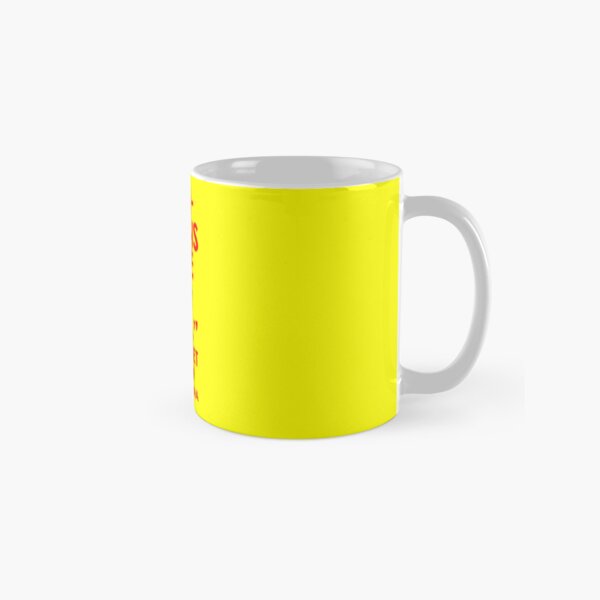 Humans Are Trash (Red on Yellow) Classic Mug