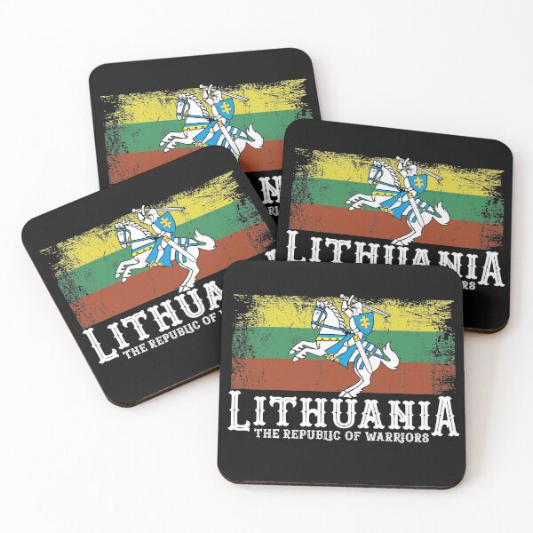 Item preview, Lithuanian Flag and White Knight Coat of Arms Knight Lithuanian Symbols  designed and sold by alenaz.