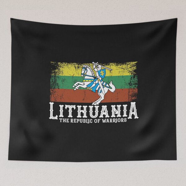 Item preview, Lithuanian Flag and White Knight Coat of Arms Knight Lithuanian Symbols  designed and sold by alenaz.